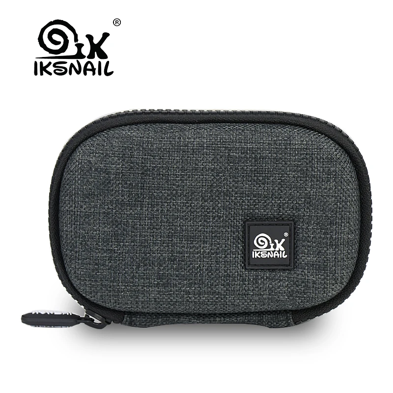 

IKSNAIL Canvas+EVA For Airpods Case Electronic USB Headphone Accessories Earbuds Earphone SD Card Portable Carry Storage Bags