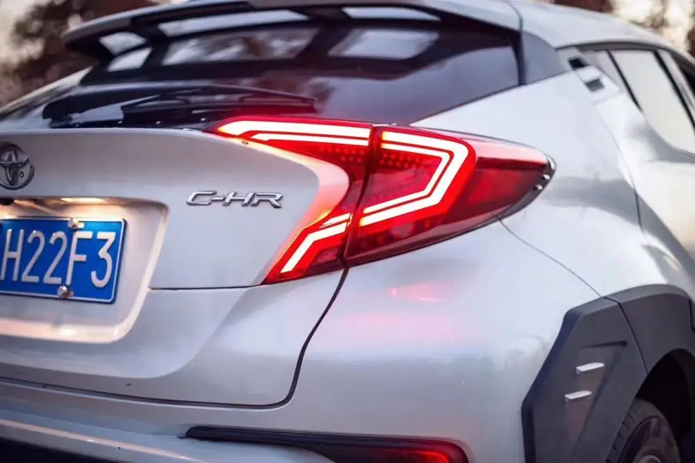 red Автомобильный Стайлинг задние фонари для Toyota CH-R C-HR CHR светодиодные задние фары Противотуманные фары задние фары DRL+ тормоз+ Парк+ Сигнальные огни - Цвет: red