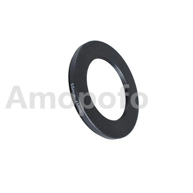 

Wholesale 55mm-49mm Step-Down Metal lens filter Adapter Ring/55mm Lens to 49mm UV CPL ND Accessory