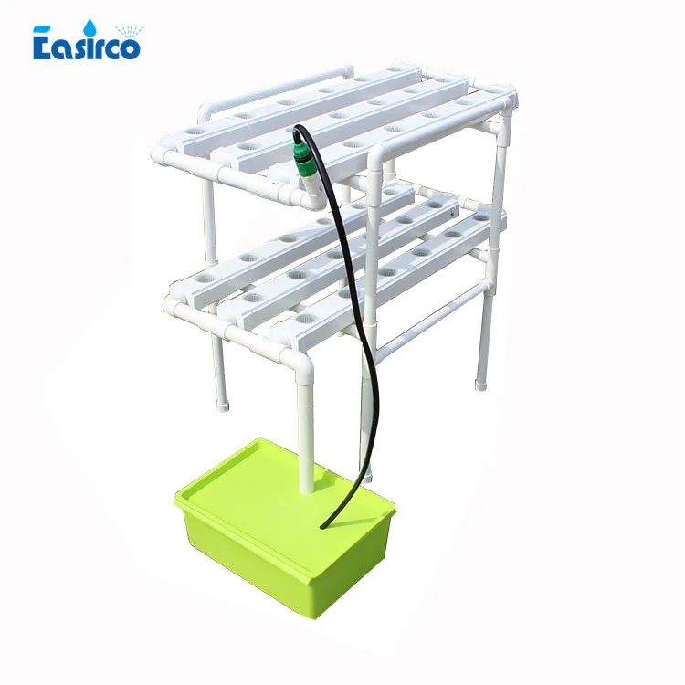 Indoor garden hydroponic Square pipe 36pcs net cup Home Hydroponics system NFT Pipe hydroponics | Nursery Trays &amp Lids