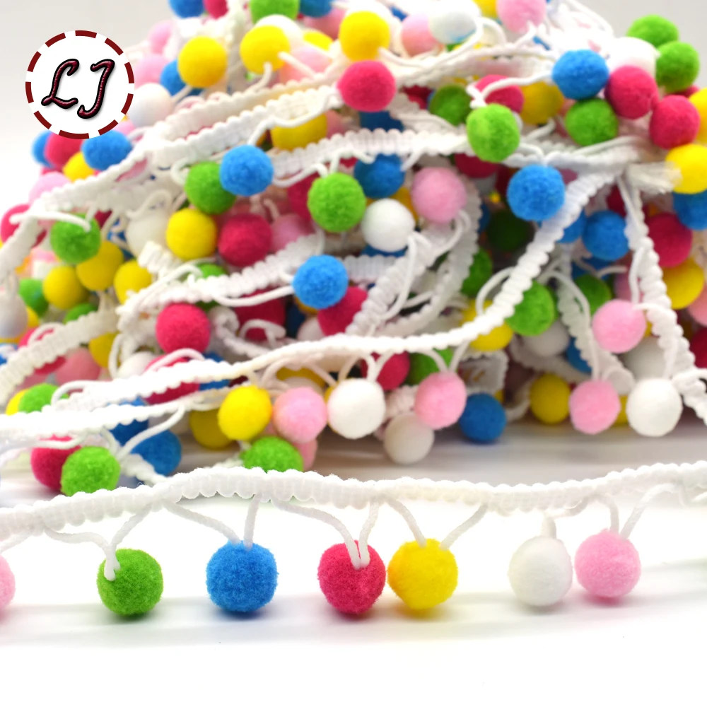 Горячая продажа 1 ярд высокое качество красочные PP мяч эластичные кружева