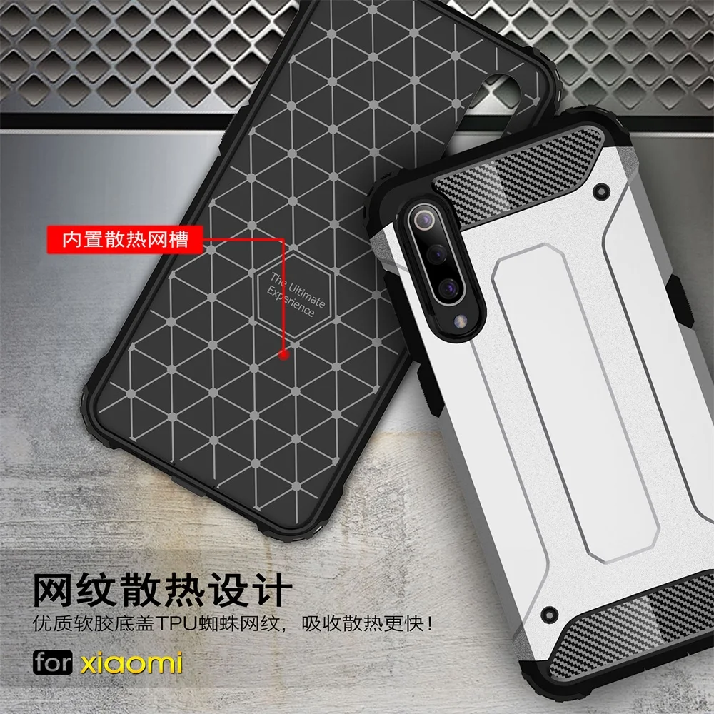 Противоударный защитный чехол для Xiaomi Mi 9 8 A1 A2 5X 6X жесткий шт силиконовые чехлы Redmi