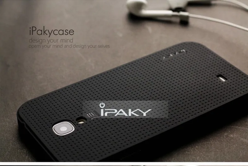 ipaky, высокое качество, 2 в 1, дизайн, силиконовая задняя панель и чехол из поликарбоната для samsung galaxy S4, чехол, противоударная функция