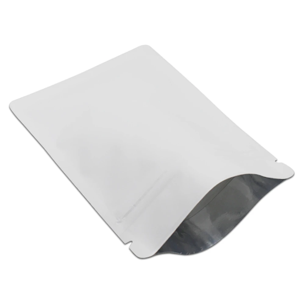 100 шт./лот молния самоблокирующийся матовый белый/черный пакет для хранения гаек