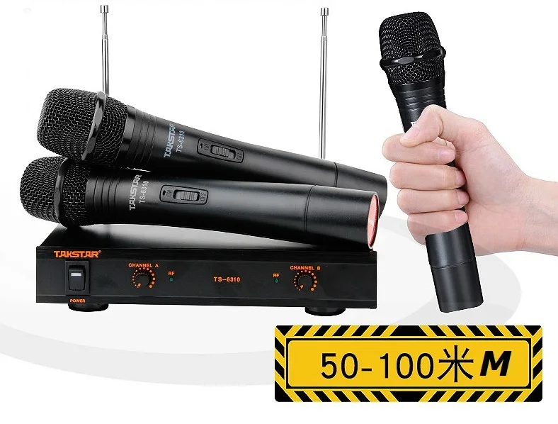 Беспроводной микрофон Takstar TS 6310HH 2 каналов системы для цифровых зеркальных