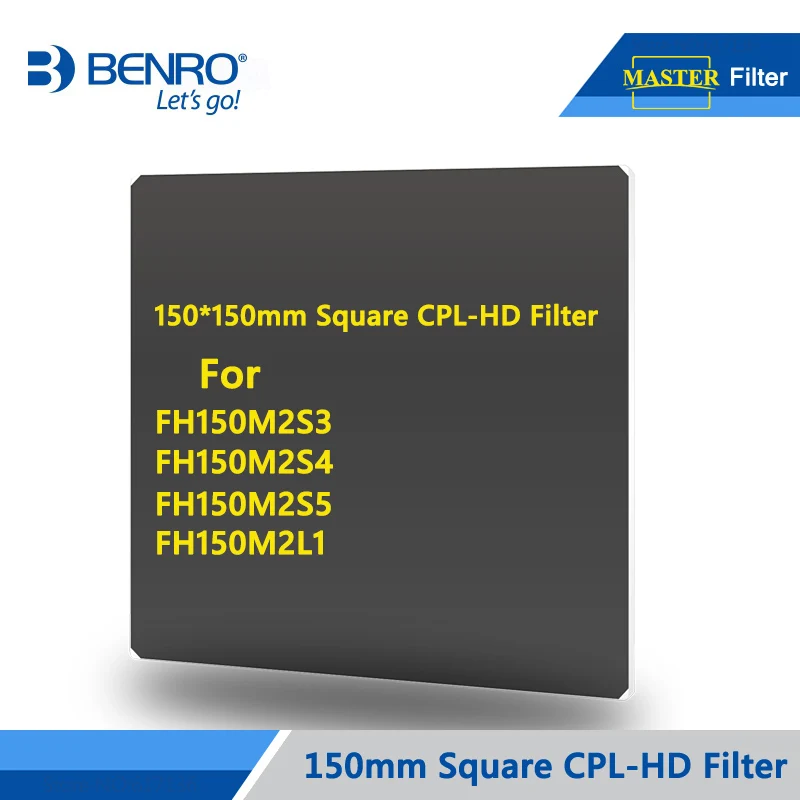 Master Square CPL-HD Benro FH150M2 держатель фильтра 150 мм квадратный фильтр системы ND/GND/CPL держатель фильтров для более 14 мм ультра-широкий объектив - Цвет: Master Square CPL-HD