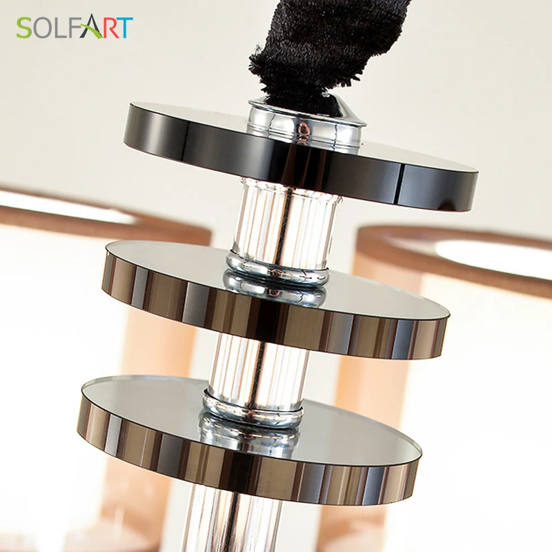Люстры SOLFART со стеклянными кристаллами светильник для столовой хрустальные