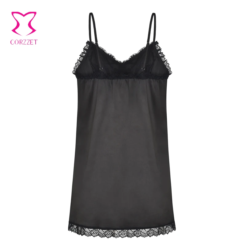Corzzet Women Red Sleepwear Pyjama Sets Sleeveless Strap Lace Trim Satin Cami Nightwear Femme Sexy Summer Home Wear Sleep Wears |