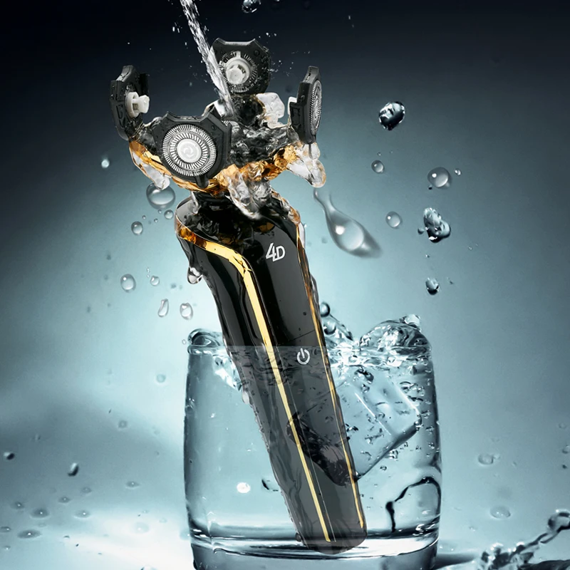 Профессиональная электробритва для волос 3D вращающаяся перезаряжаемая машинка