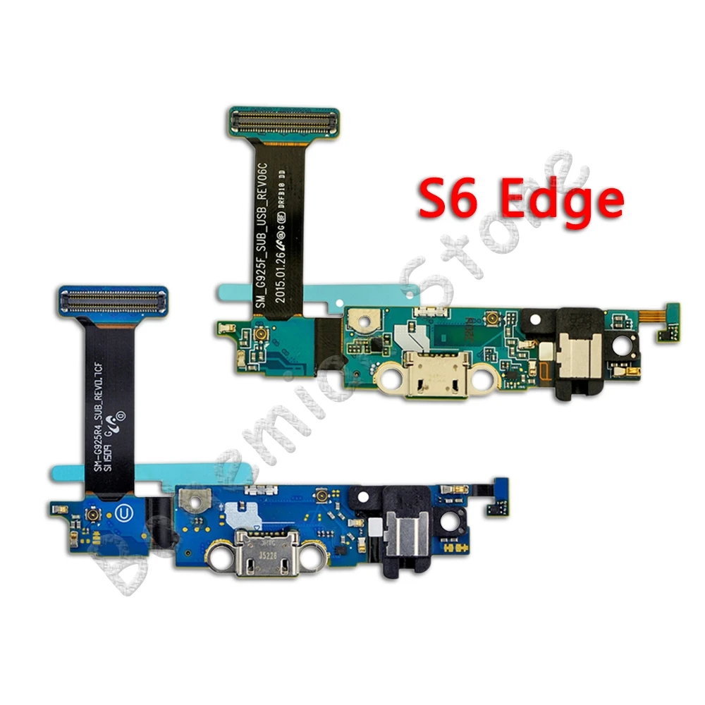 Usb порт для зарядки док станции ленточный гибкий кабель Samsung Galaxy S6 Edge G9250 G925A G925F G925L