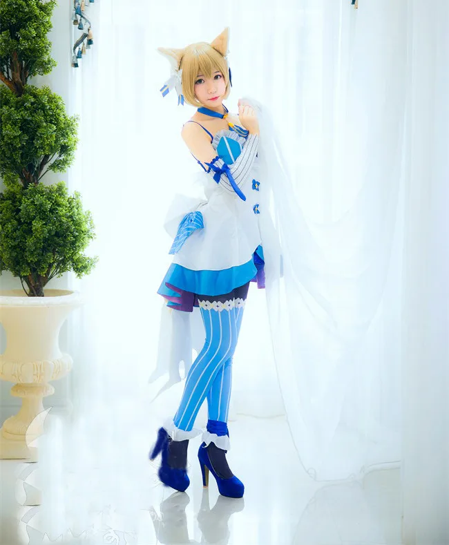 Re: жизнь в другом мире от Zero Re: Zero костюм Феликс Аргайл косплей костюм с носками и ушками и хвостом