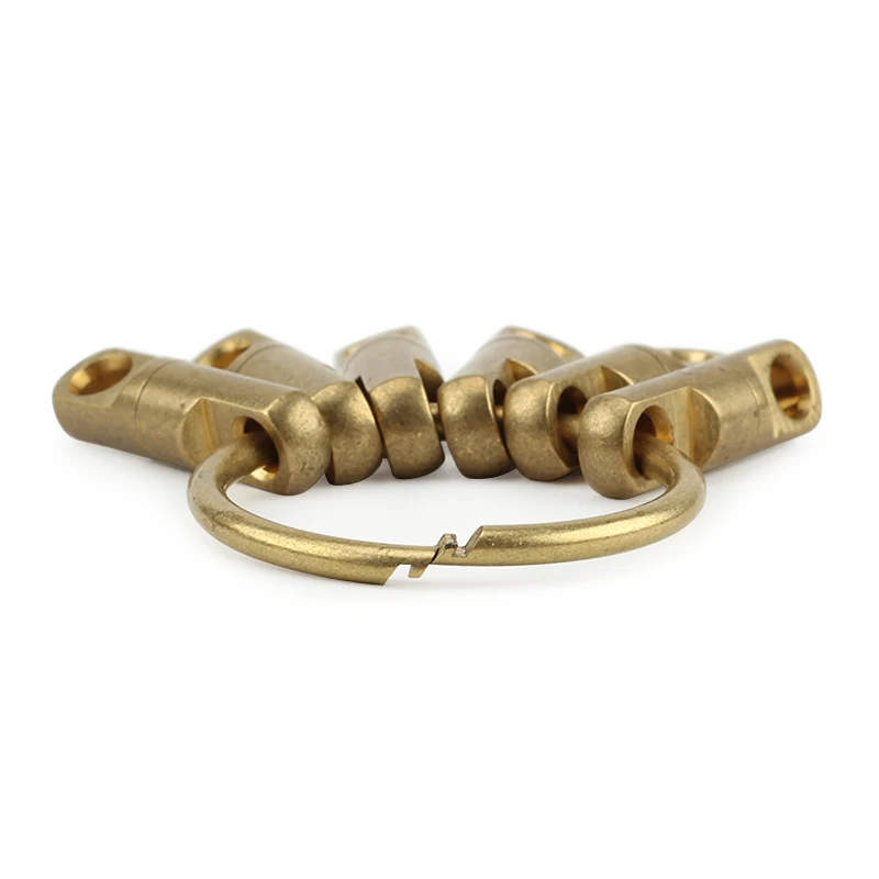 Вращающийся латунный брелок для ключей 1 компл./лот | Спорт и развлечения