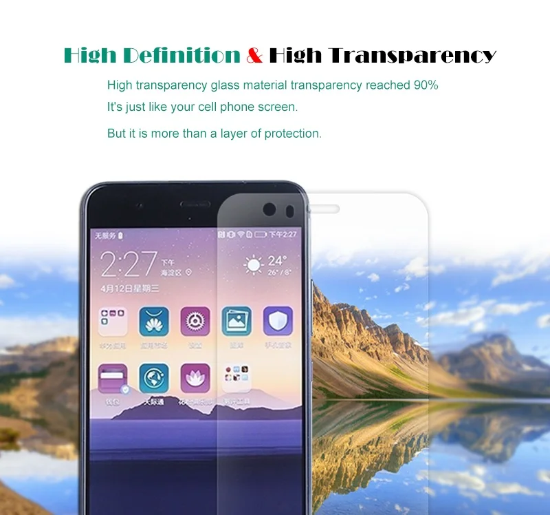 2 шт. закаленное стекло премиум класса для Huawei P10 Plus защита экрана прозрачная