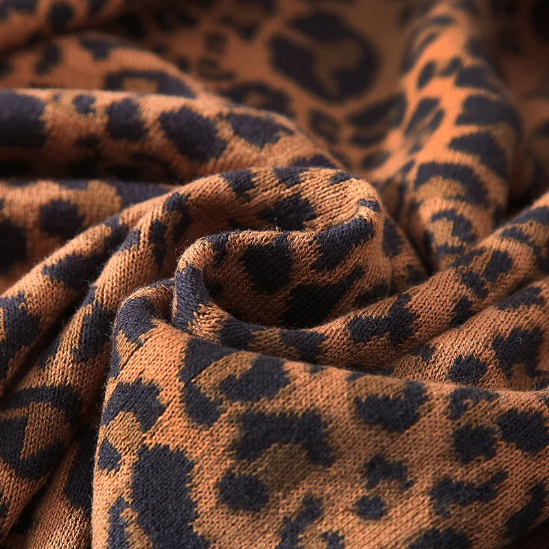 High Quality 120*180cm Leopard Knitted Thread Blanket for Bed Cotton Sofa Decorative Throw Blankets Bedspread Birthday Gift | Дом и сад