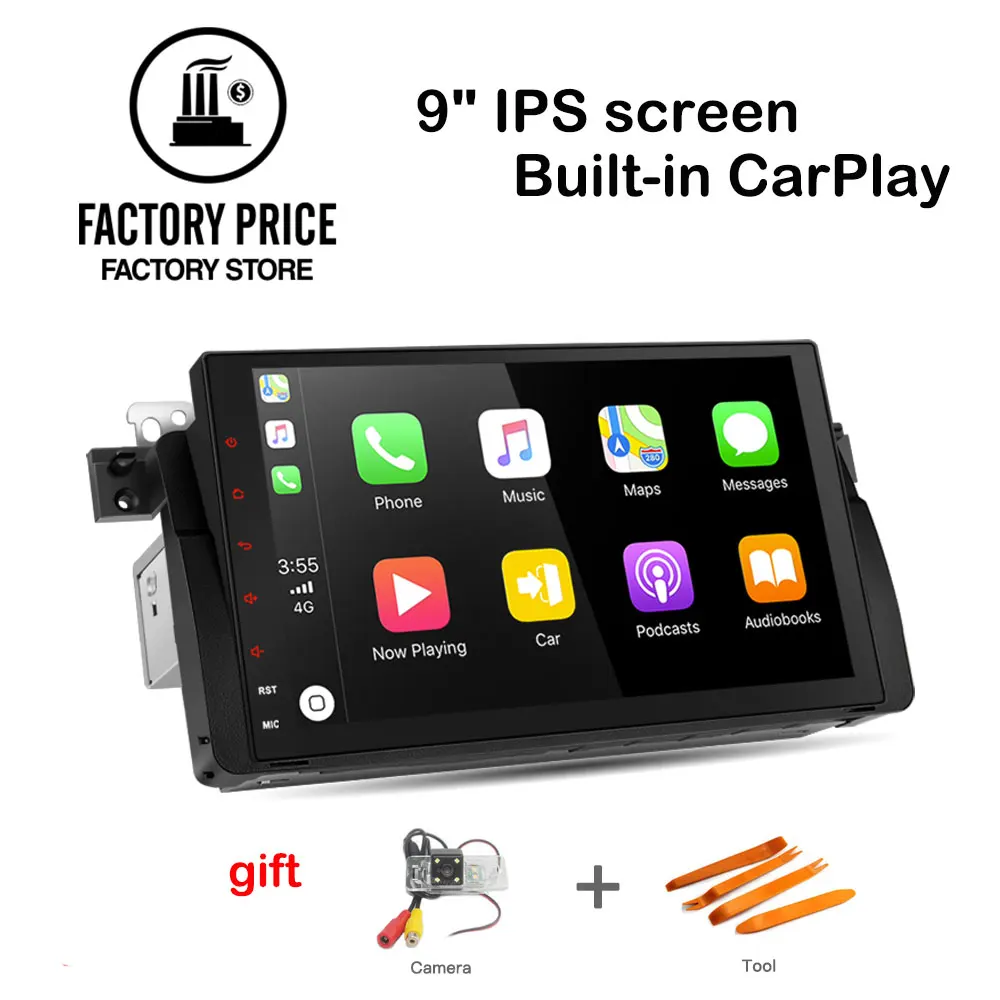 Четырехъядерный Android 7 1 2G RAM 16G ROM 2.5D IPS экран для BMW/E46/M3/MG/ZT Поддержка CarPlay gps
