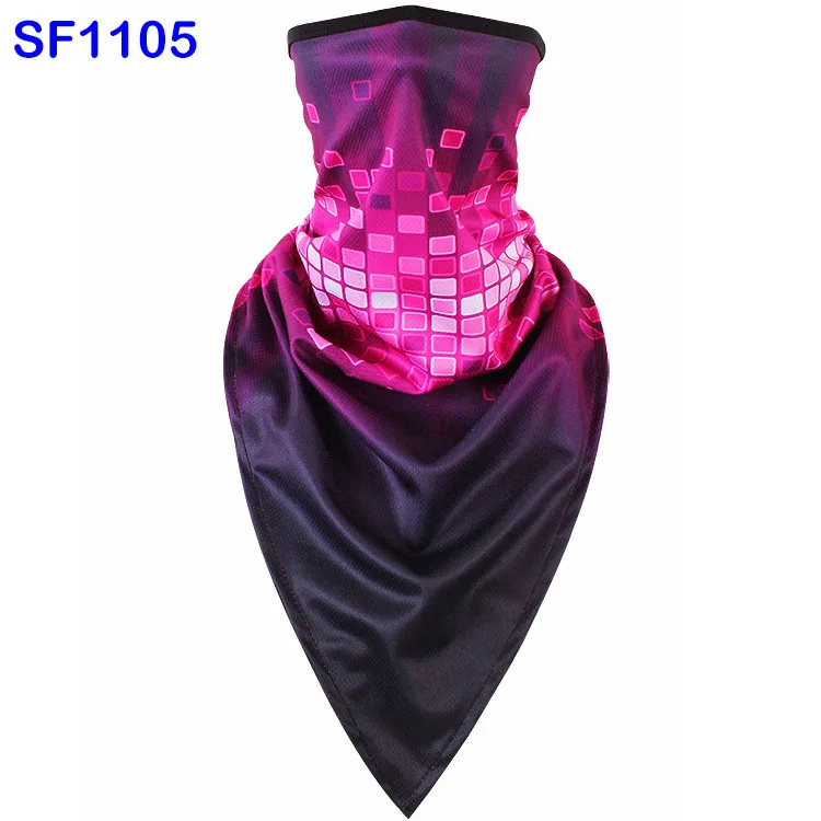 SF1105 WildSurfer треугольник шарф Печать езда половина маска для лица для велосипеда ветрозащитные Балаклавы дышащие банданы сноуборд шарфы FJ41 - Цвет: SF1105
