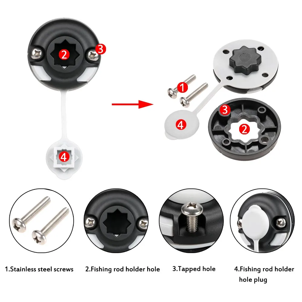 Рыболовный инструмент каяк лодка морской стержень держатель основание