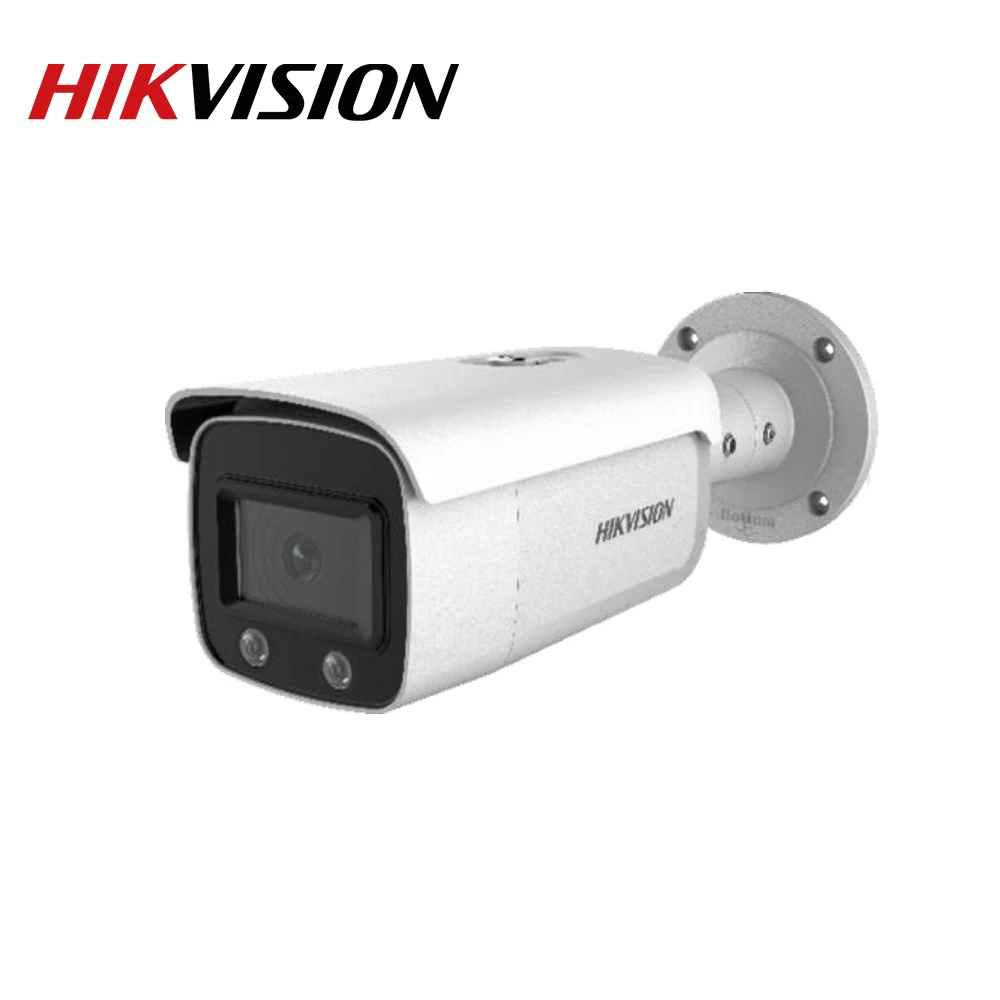 Hikvision ColorVu оригинальная ip камера DS 2CD2T47G1 L 4MP Сетевая купольная POE H.265 CCTV слот для sd