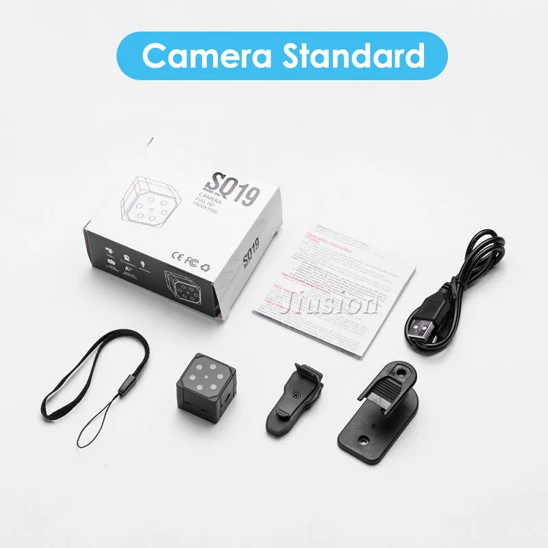 SQ19 Camera Портативная мини-камера Espion Enregistreur с датчиком детектива движения, миниатюрная микро-камера SQ19 - Цвет: SQ19 Camera
