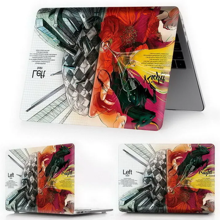 cha hua da nao Для Macbook New Air Pro 13 15 чехол для ноутбука с сенсорной панелью для Mac Book Air Pro retina 11 12 13 15 дюймов жесткий чехол - Цвет: cha hua da nao