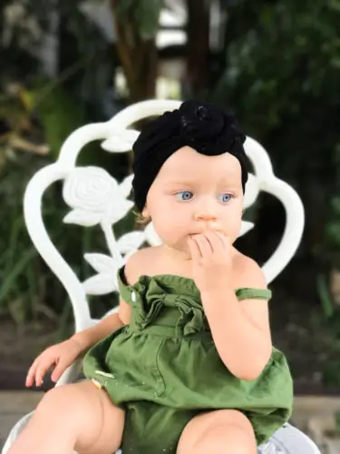 Pudcoco Новые футболки для мамы и малыша теплая шапка тюрбан узел с