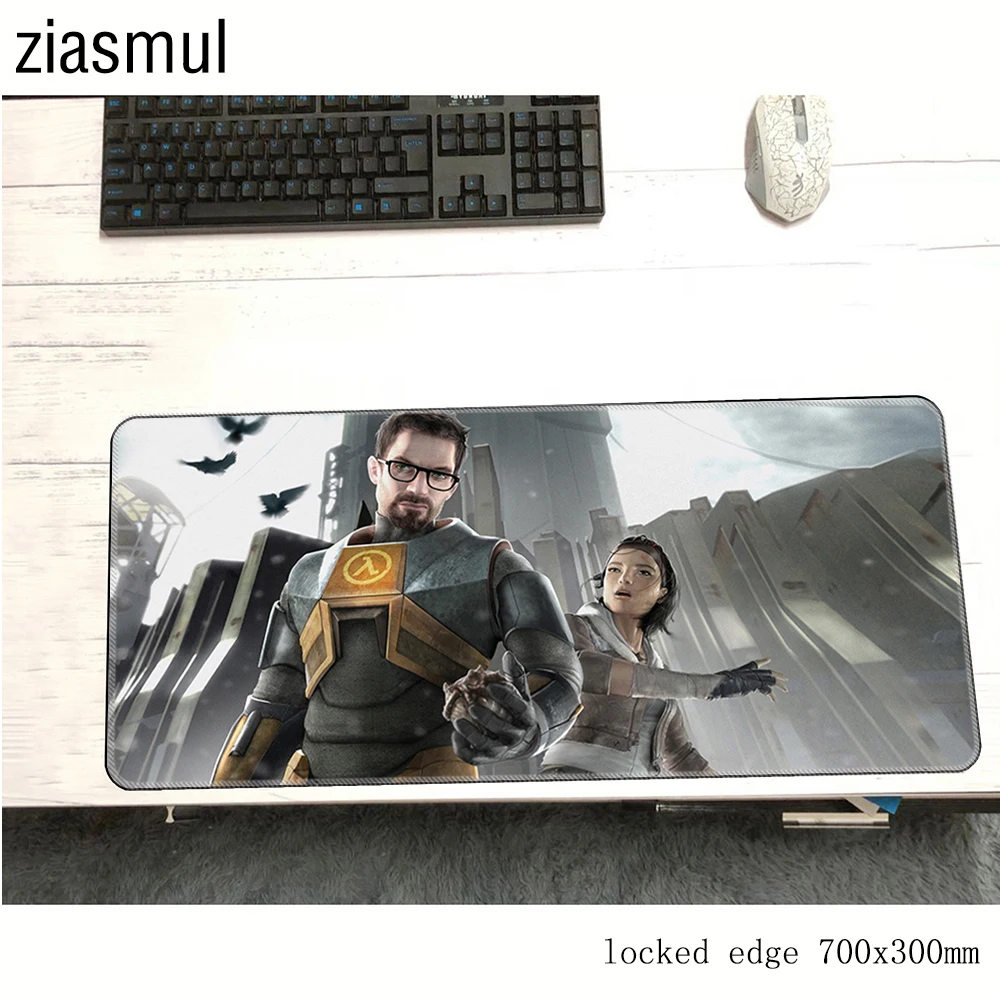 half life mouse pad 700x300x3mm mats cheapest Computer mat gaming accessories HD print mousepad keyboard games pc gamer | Компьютеры и