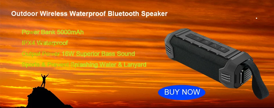 Newrixing Беспроводной Bluetooth Динамик стерео Бас сабвуфера Поддержка AUX IN USB TF карты FM Радио воспроизводить музыку с микрофоном Handfree
