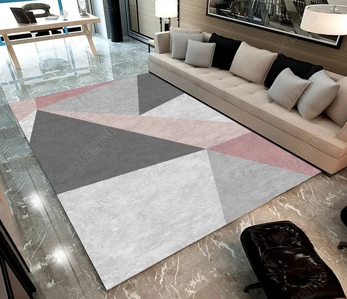 3D романтические розовые ковры большие для гостиной мягкий фланелевый домашний