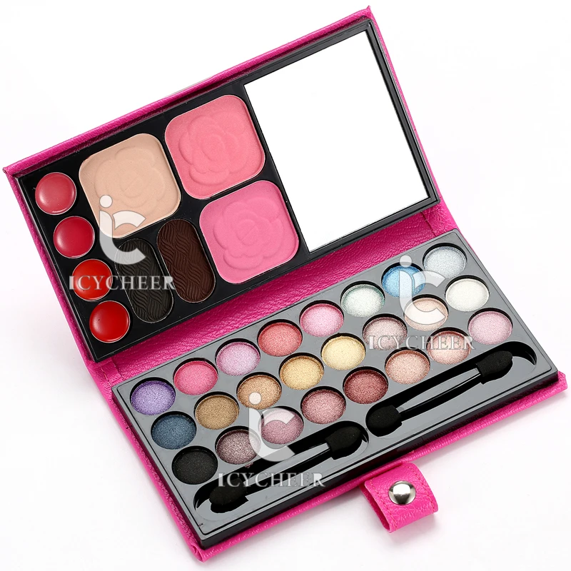 33 Colors Makeup Eyeshadow Palette With Case Foundation Eyebrow Powder Lipgloss | Eye Shadow