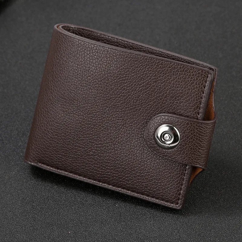 Лидер продаж мужские кошельки кошелек с магнитной пряжкой и сумкой для монет