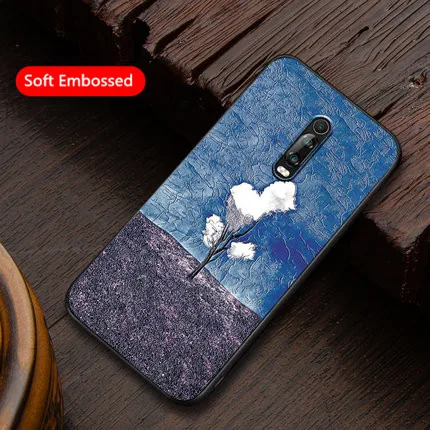 Bai Yun shu xia Чехол для redmi k20 pro, тисненый, мягкий, Xiaomi mi, 9 T, redmi k20, ТПУ, силиконовый, задний Чехол, матовый, противоударный, k20 pro, mi 9 T, чехол - Цвет: Bai Yun shu xia