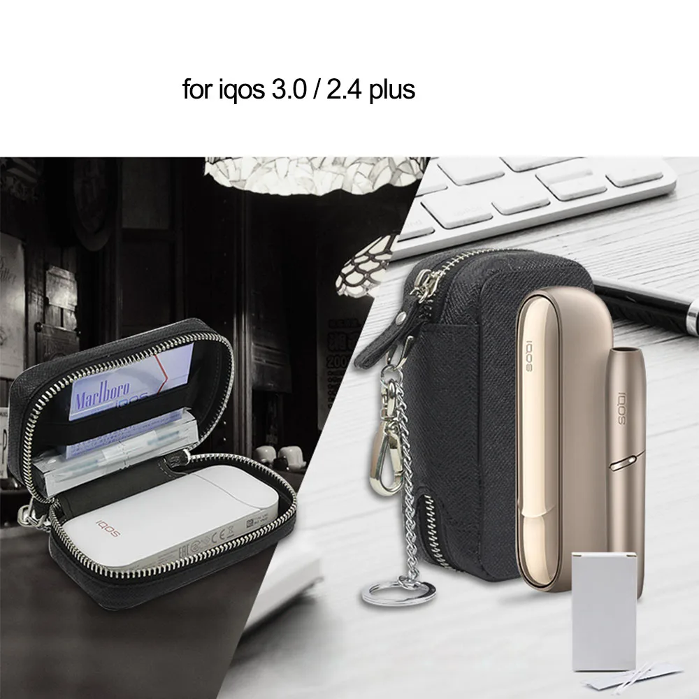 JINXINGCHENG Модный чехол-держатель для iqos 3,0 чехол для iqos 2,4 Plus кожаный чехол для переноски Чехол с застежкой-молнией