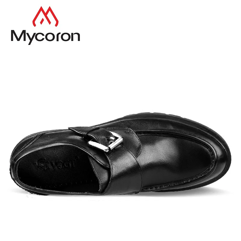 Mycoron новые туфли из натуральной кожи Туфли с ремешком и пряжкой мужские