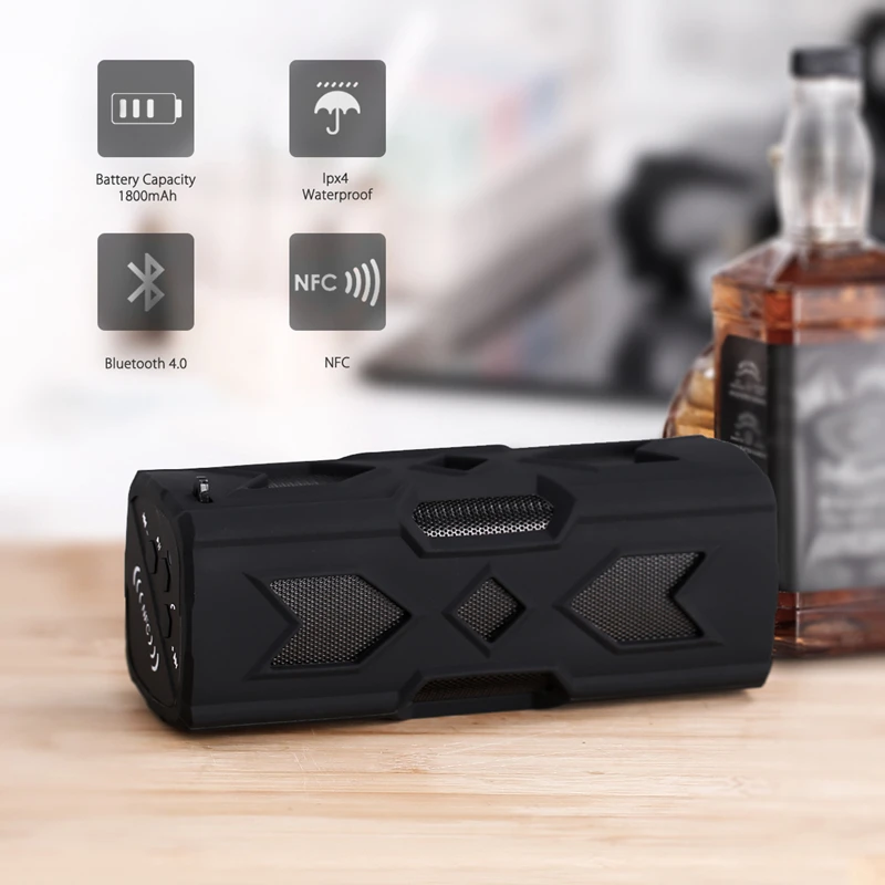 Bluetooth динамик PT 390 портативный высокомощный водонепроницаемый Встроенный 1800 мАч