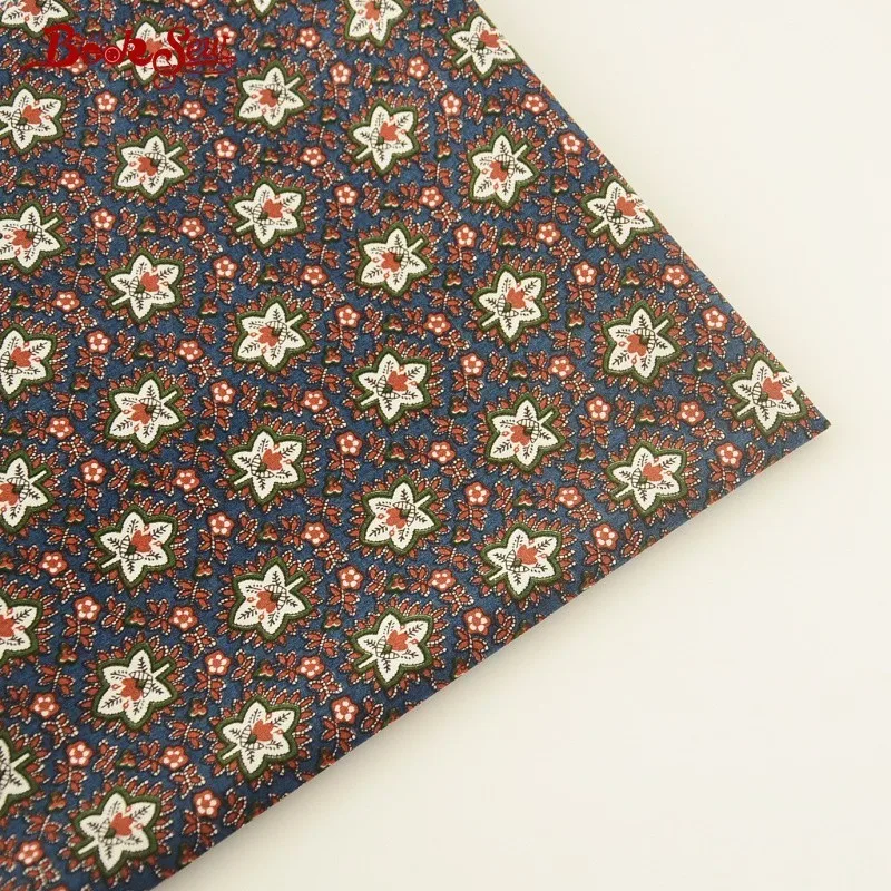 Мягкая ткань из поплина Booksew 100% хлопок цветочный дизайн мягкая для творчества