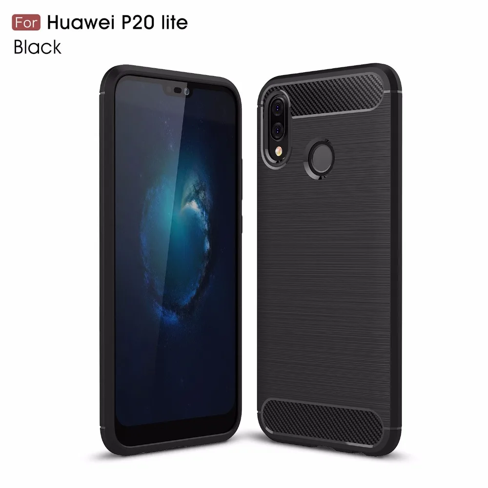 Для Huawei P8 P9 P10 Lite 2017 P20 Pro роскошный мягкий ТПУ чехол из углеродного волокна для P Smart