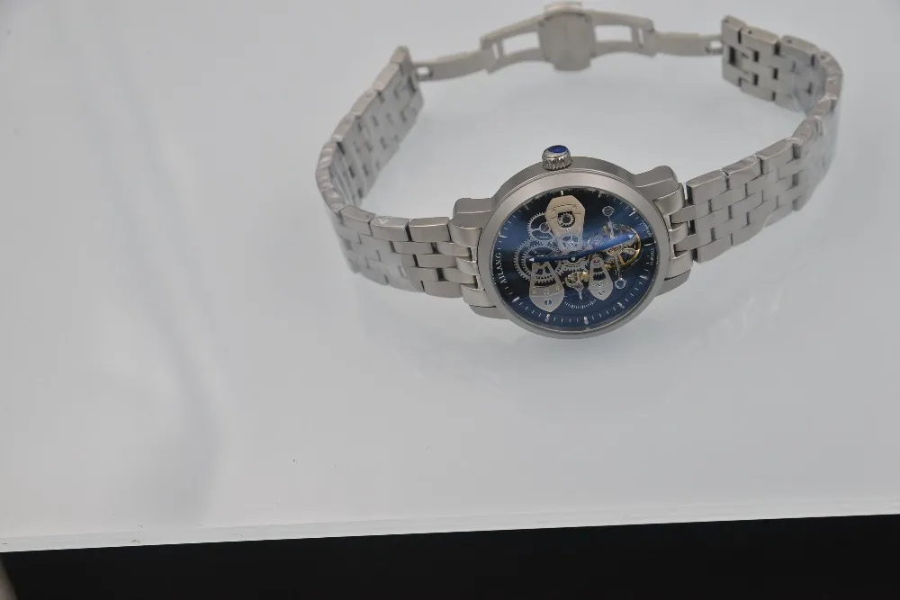 AILANG Мужские автоматические механические модные часы топ бренда Tourbillon высококачественные часы из нержавеющей стали Relogio Masculino