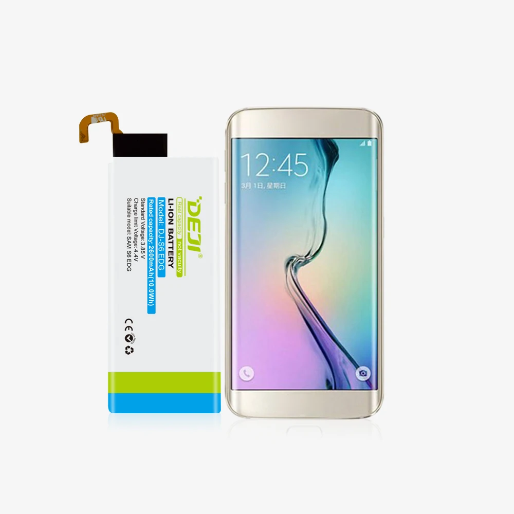 Аккумулятор DEJI для SAMSUNG S6 Edge с реальной емкостью 2600 мАч сменная внутренняя