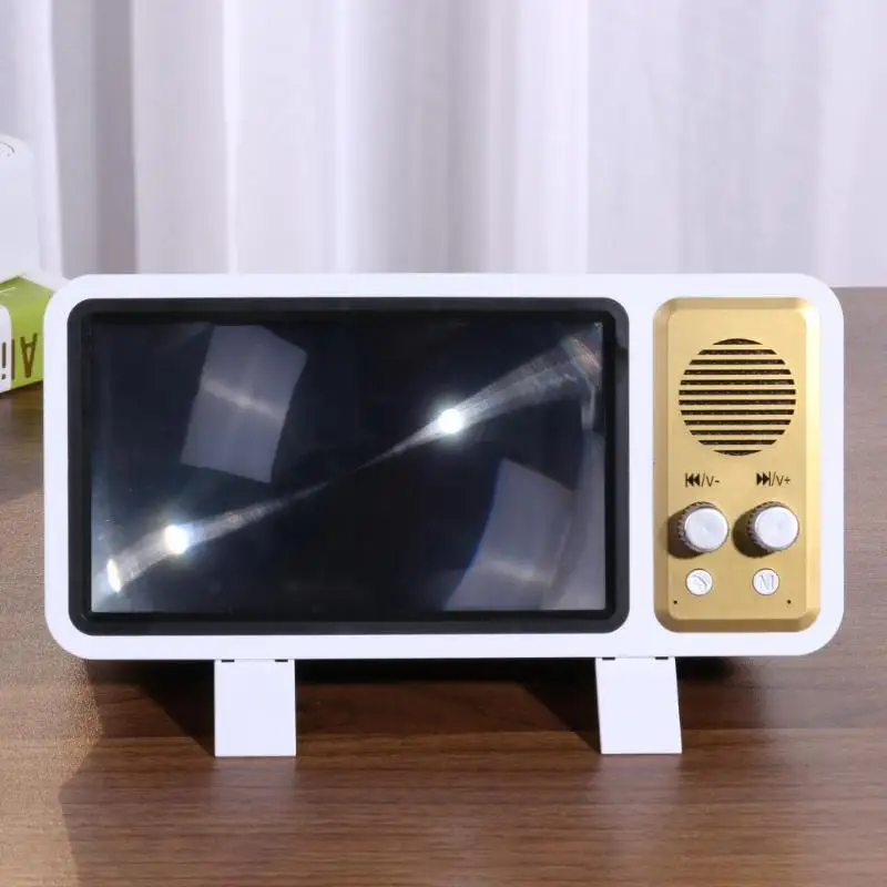 ТВ-экран усилители DIY Bluetooth ретро телевизор сотовый телефон экран Проекционные