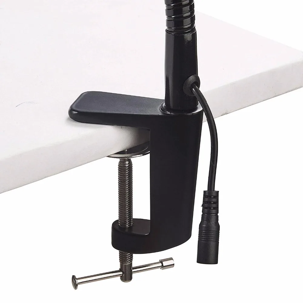 Лупа с объективом 100 мм увеличительное стекло для вышивки настольное зажимом