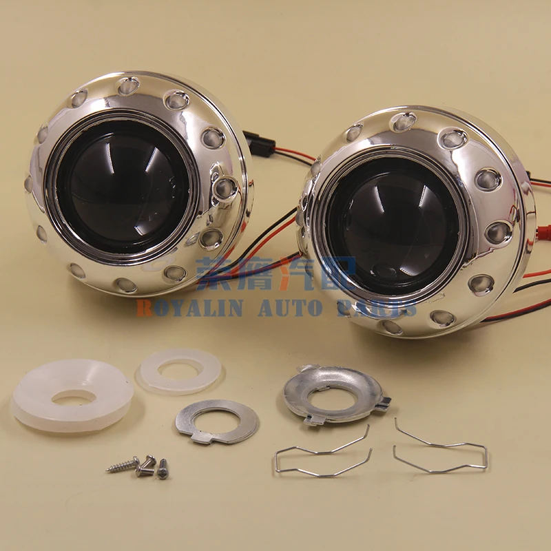 ROYALIN автомобильный Стайлинг 2 5 ''Биксеноновая линза для проектора H1 мини линзы