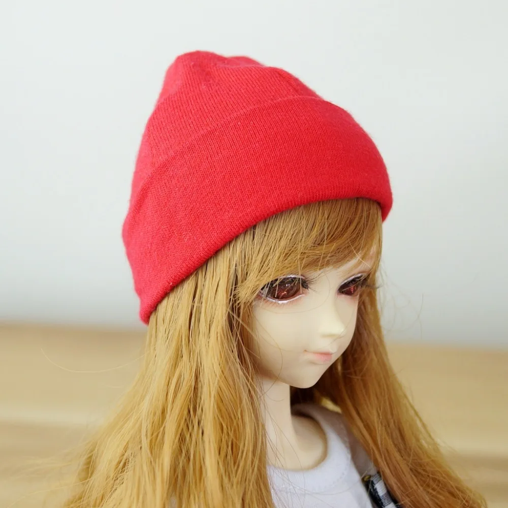 BJD Красная шапка бини для 1/6 11 &quot1/4 17&quot 1/3 24 &quot60 см высокая SD MSD YOSD DK DZ AOD DD кукла