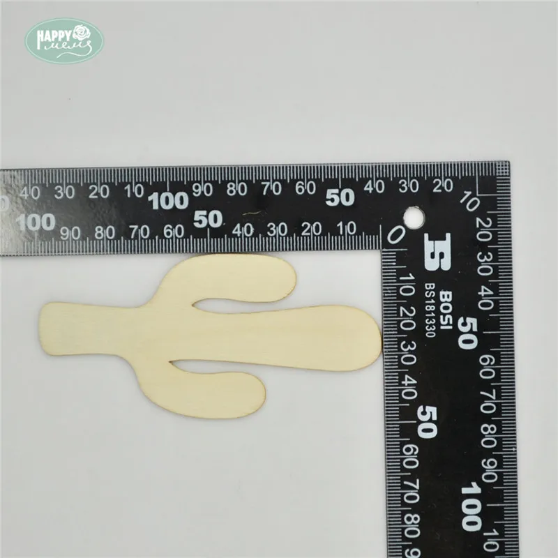 Happymems деревянная форма 24 шт./лот деревянный кактус натуральная сосна DIY ремесла