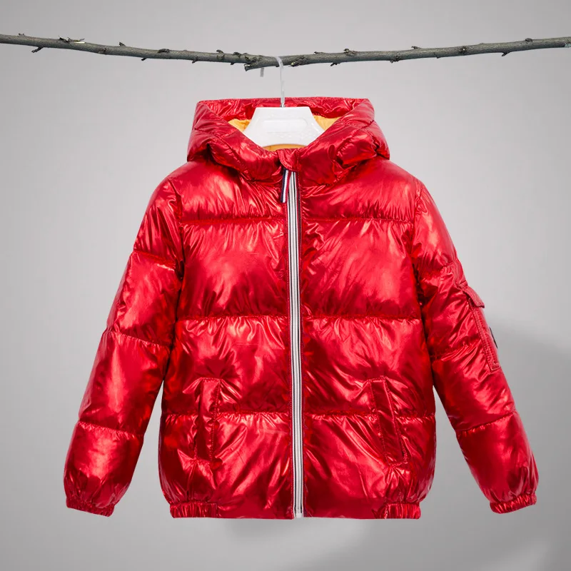 2018 зимний костюм зимнее пуховое пальто дети золотые красная верхняя одежда BabyCasual