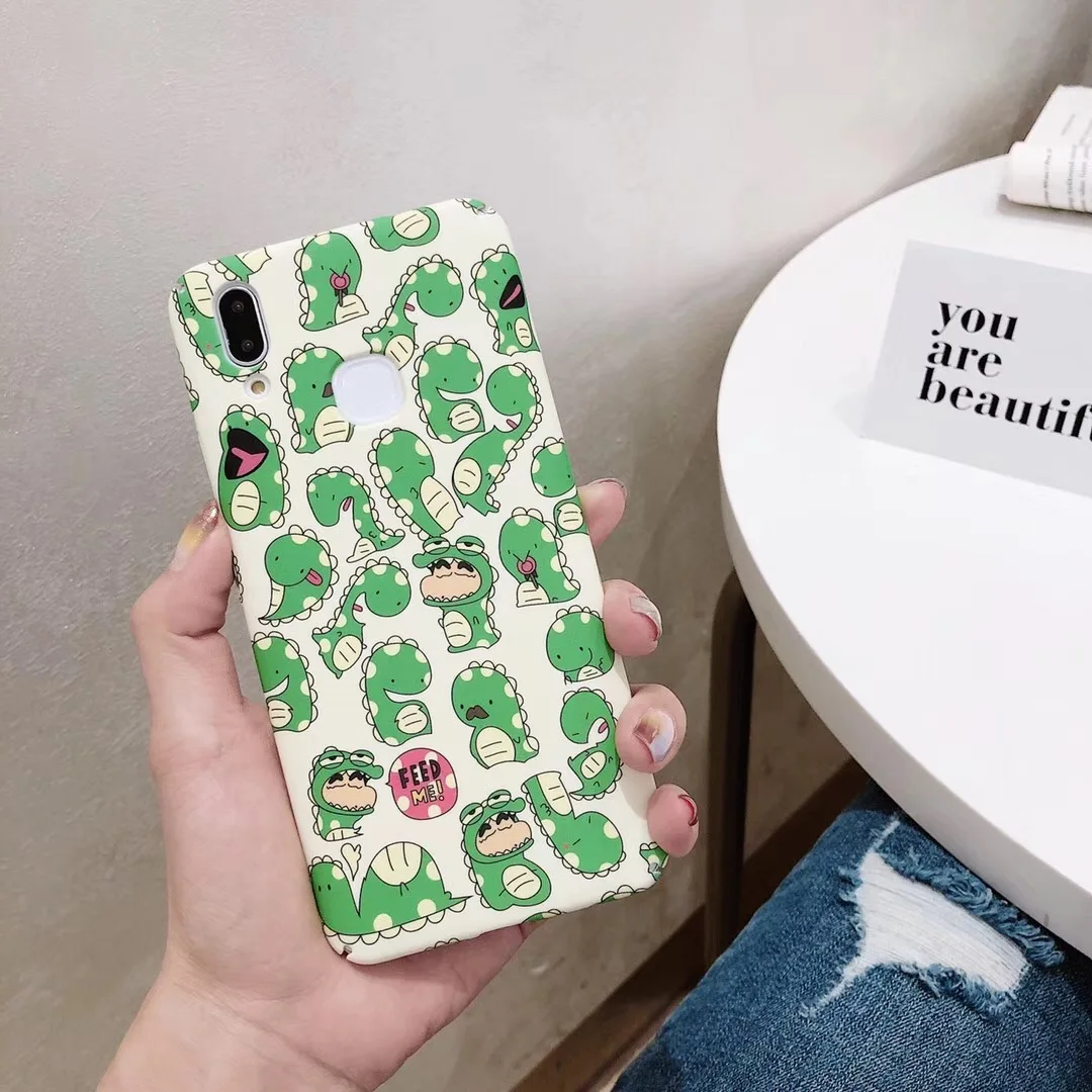 Мультяшный динозавр Crayon Shin-chan чехол для телефона iphone X XR Xs Max 7 8 6s 6 Plus Милая простая