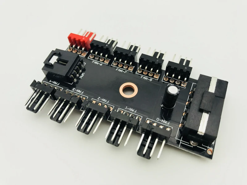 Новый черный PC 1 до 10 4-контактный разделитель Molex Cooler CoolingFan Hub Кабель PWM 12 В адаптер