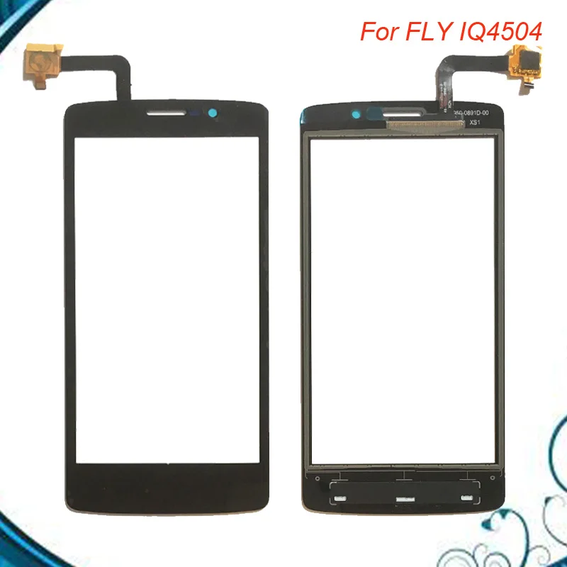 Черно белый сенсорный экран Fly IQ4504 Quad EVO Energie 5 сенсор дигитайзер Панель переднее