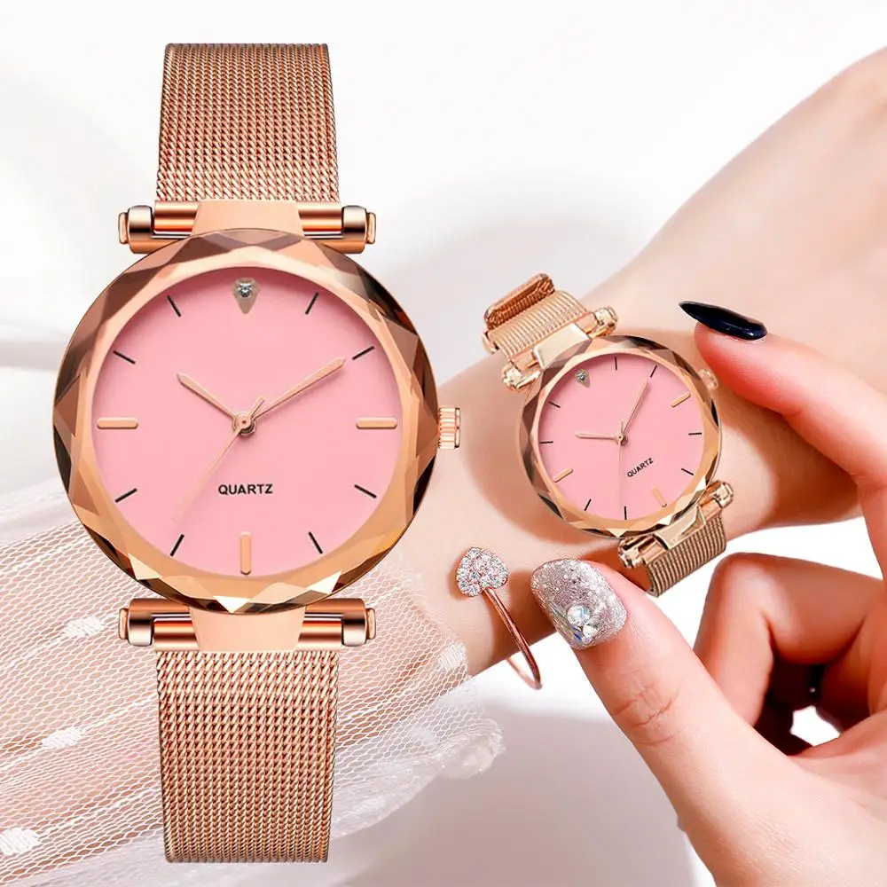 Relogio Feminino женские модные классические золотые кварцевые часы из нержавеющей