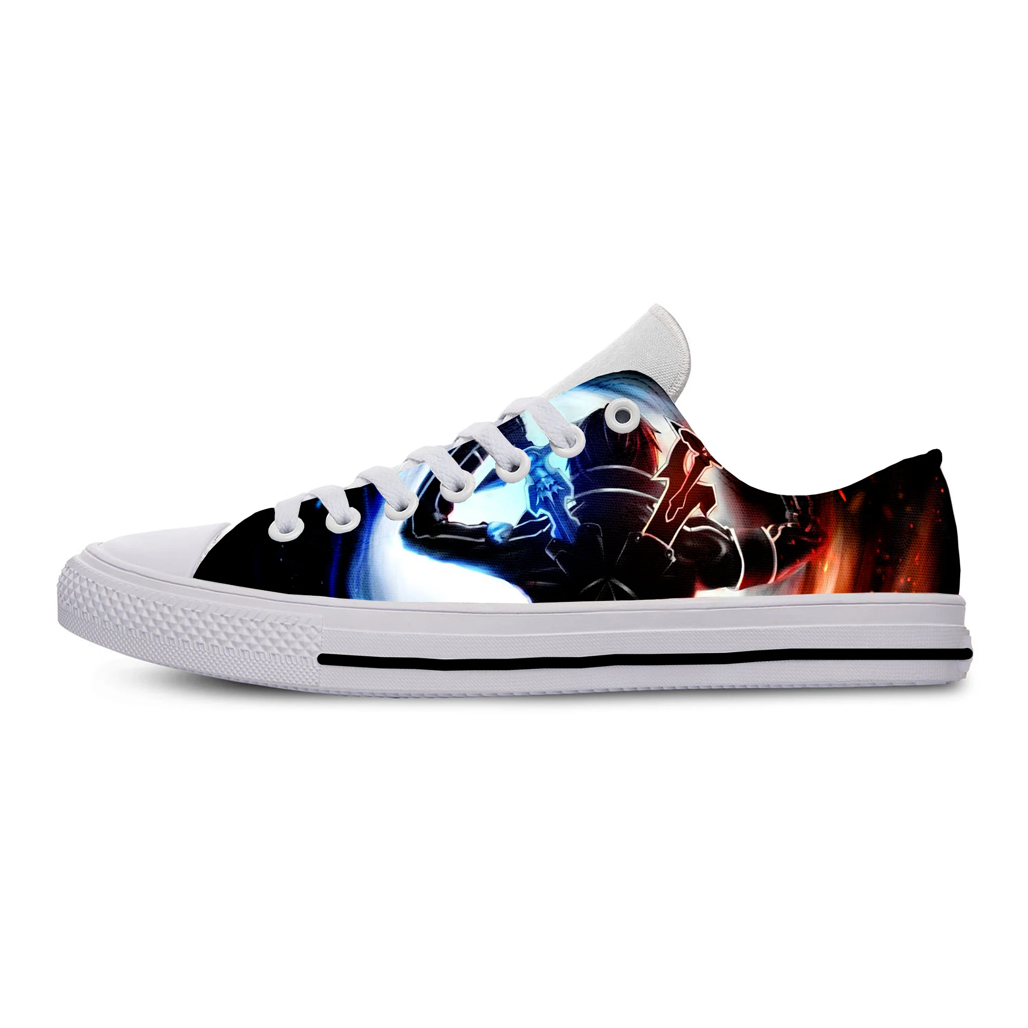 Hot Anime SWORD ART ONLINE Yuki Asuna SAO 3D Print Lightweight Fashion Shoes Casual Breathable Classic Flat Canvs Sneakers | Спорт и