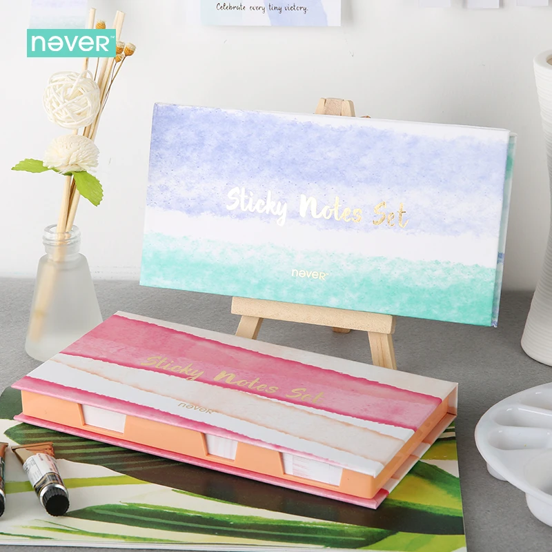 Никогда не акварель коллекция заметки комплект Блокнот набор сообщение дневник